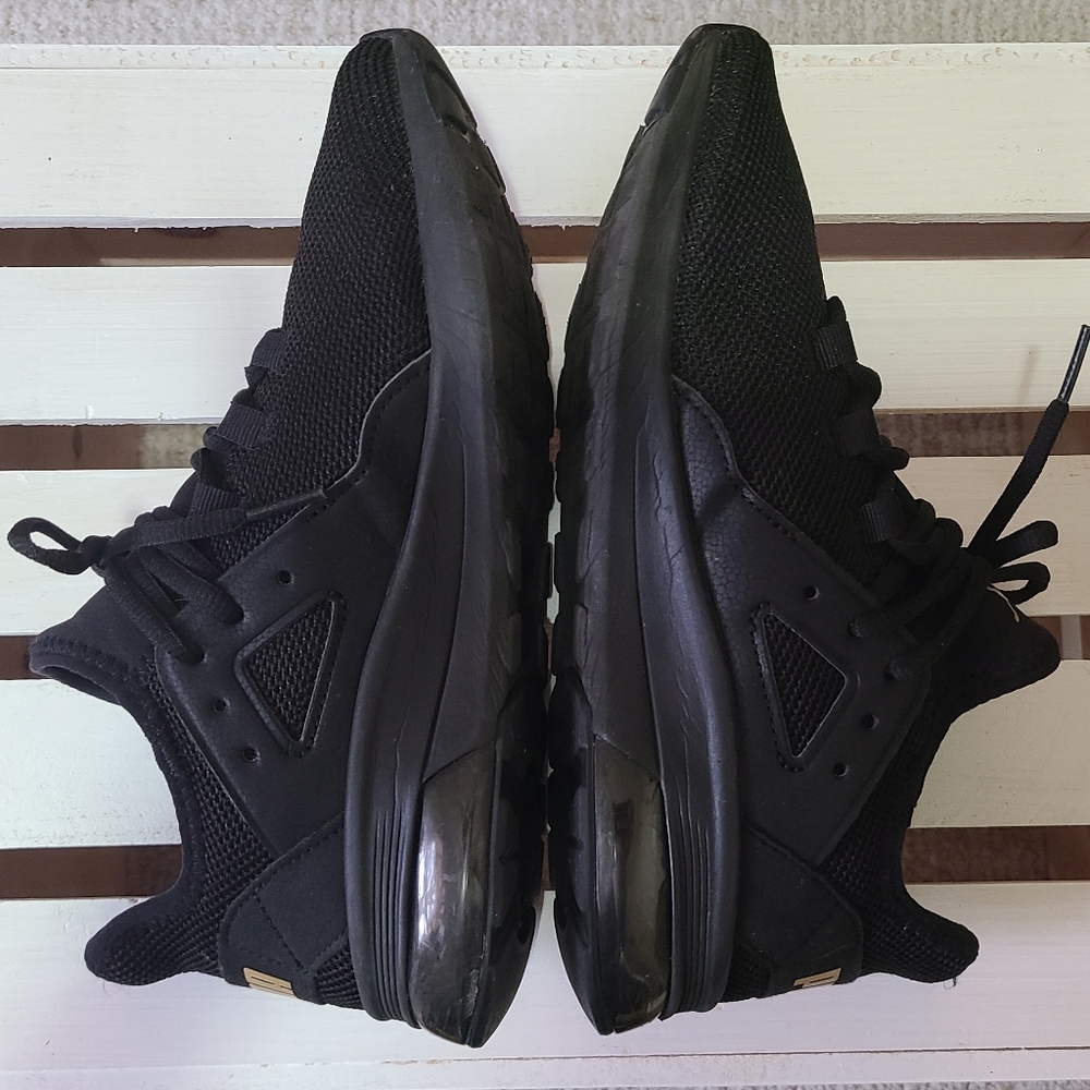 PUMA Women's Electron Black Knit Mesh Athletic Running Shoes Sneakers Size 7.5 - Picture 6 of 9